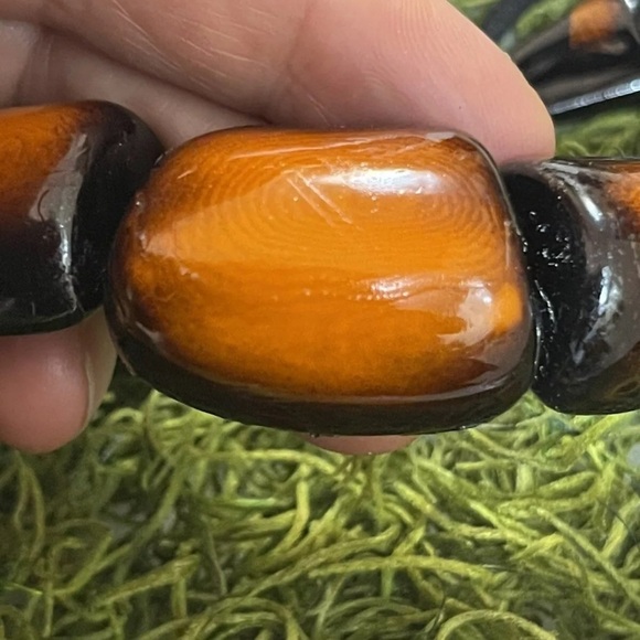 Handmade TERRA ArtWear Jewelry Wood Necklace And Earrings - Picture 5 of 5